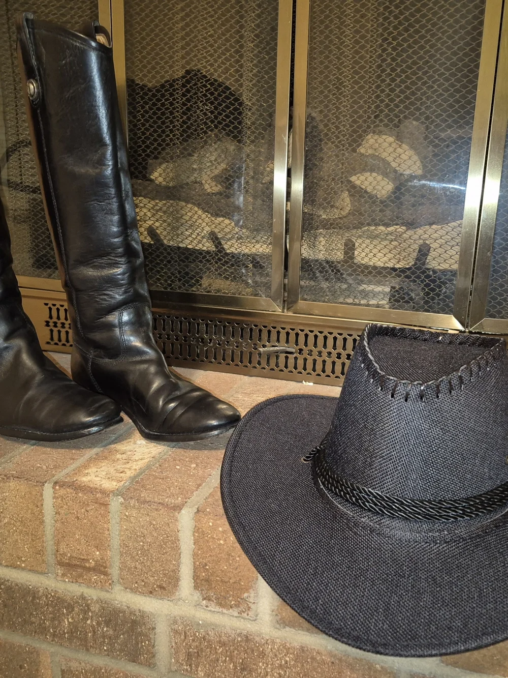 Women's Tall Black Leather Riding Boots